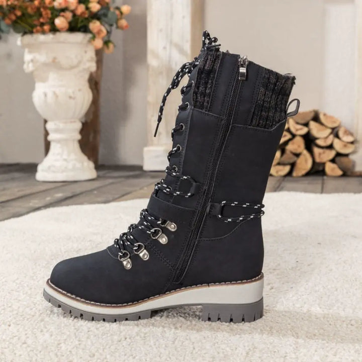 Amara | Knit Cuff Boots