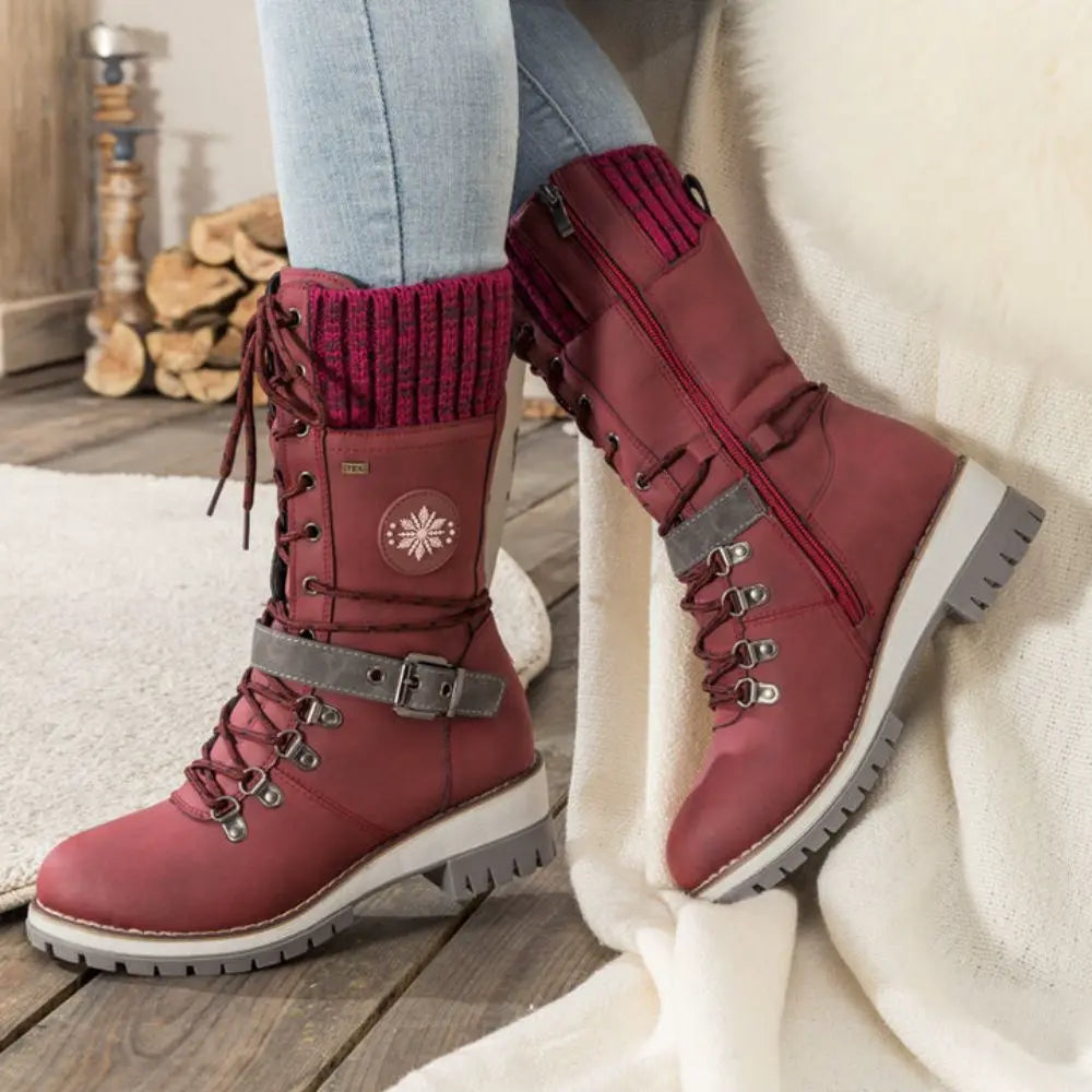 Amara | Knit Cuff Boots