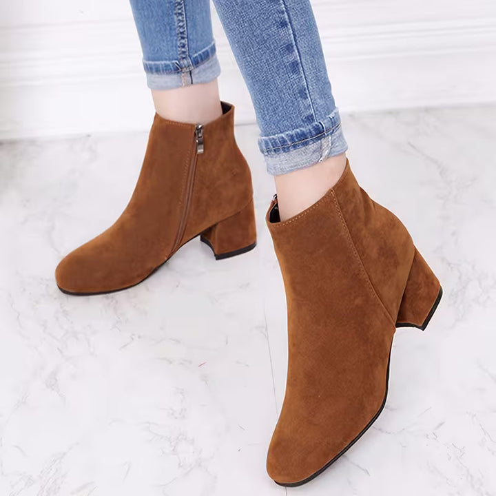 Elara | Block Heel Ankle Boots