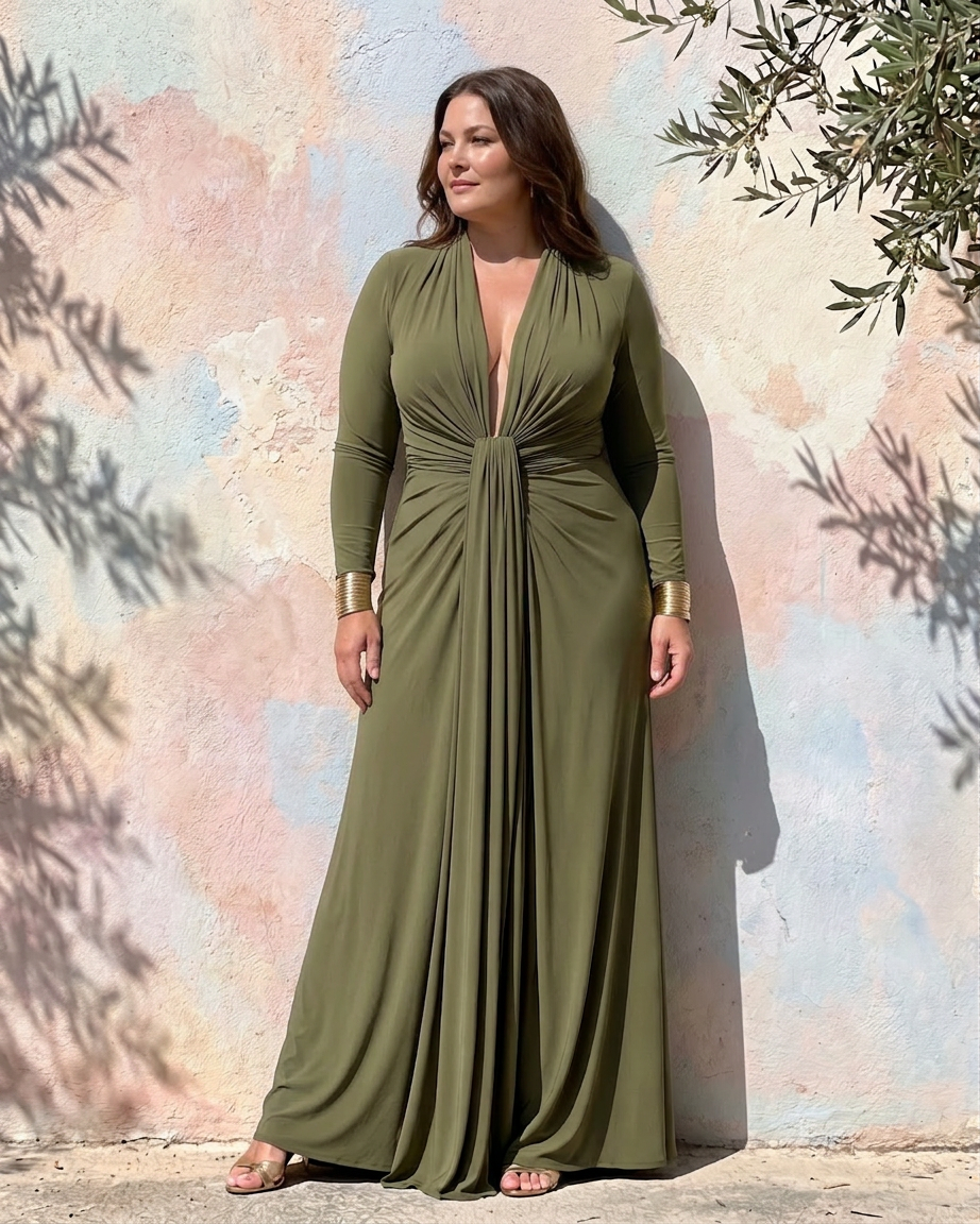 Nora | V-Neck Maxi Dress