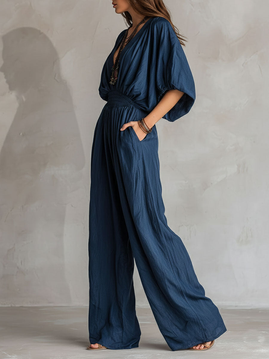 Sarina | Smocked Waist Jumpsuit