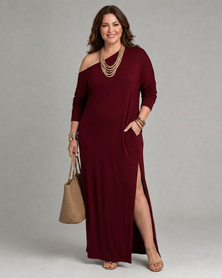 Livia | One Shoulder Midi Dress