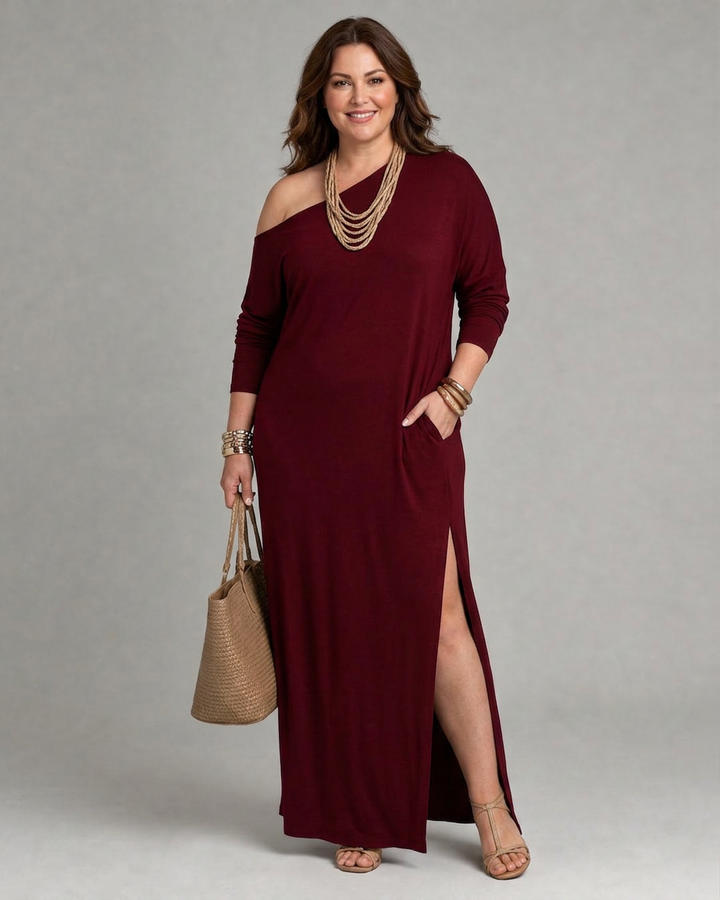 Livia | One Shoulder Midi Dress