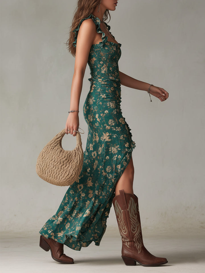 Elowen | Ruffle Maxi Dress