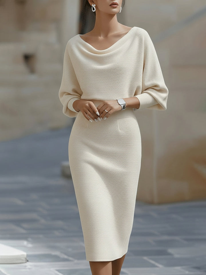 Luna | Draped Midi Dress