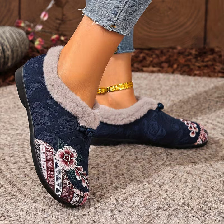 Selene | Floral Ankle Boots