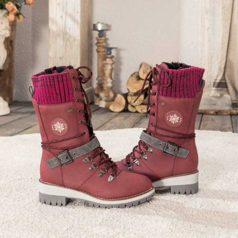 Amara | Knit Cuff Boots