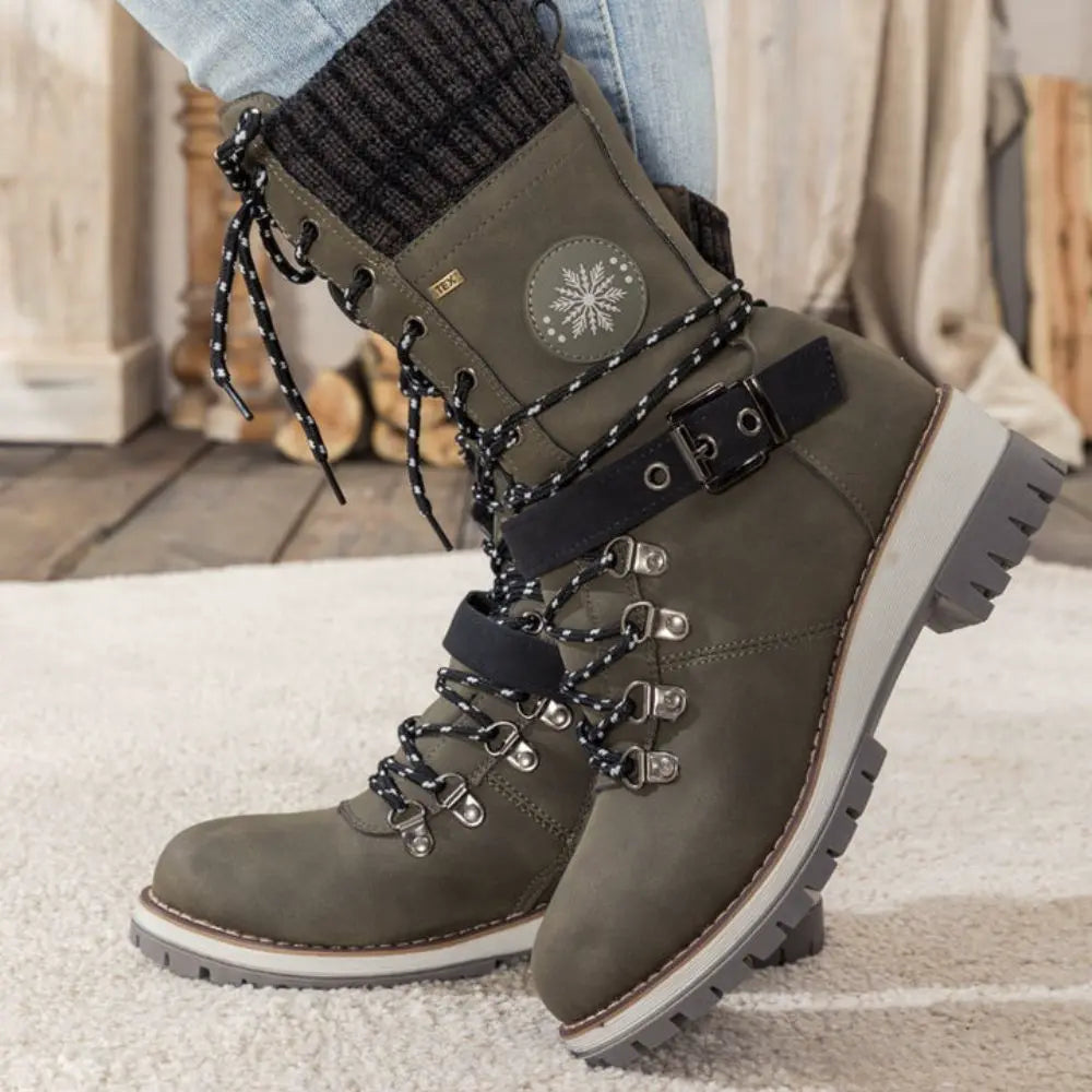 Amara | Knit Cuff Boots
