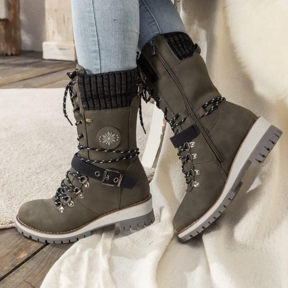 Amara | Knit Cuff Boots