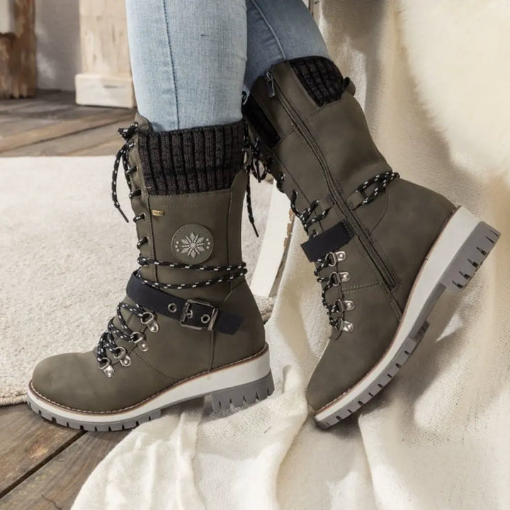 Amara | Knit Cuff Boots