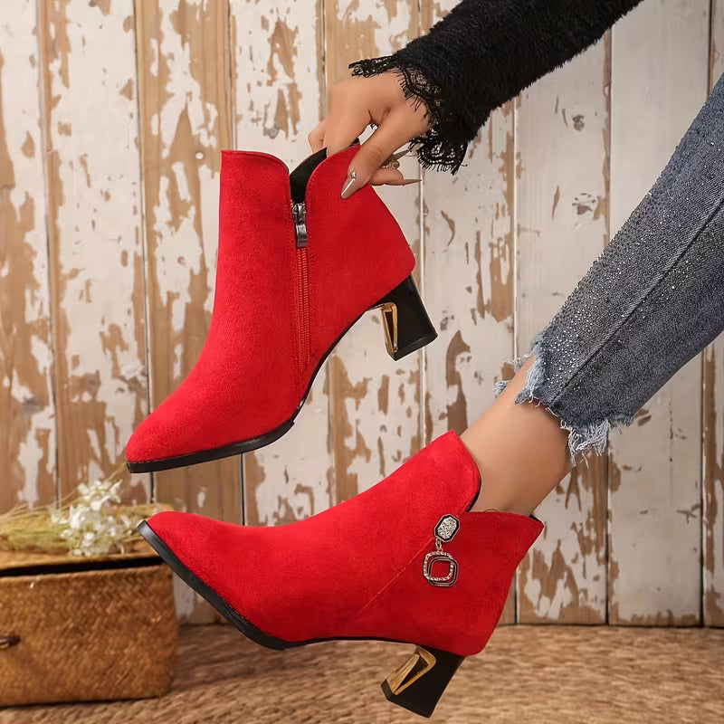 Elowen | Pointed Toe Ankle Boots