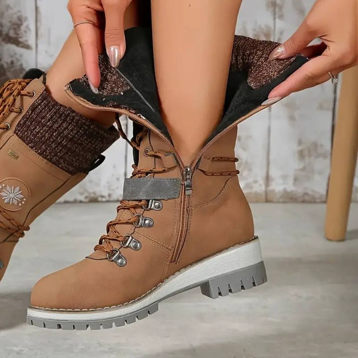 Amara | Knit Cuff Boots