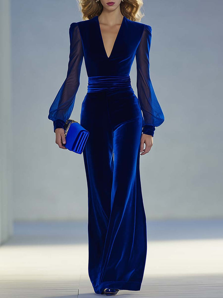 Elysia | Velvet Jumpsuit