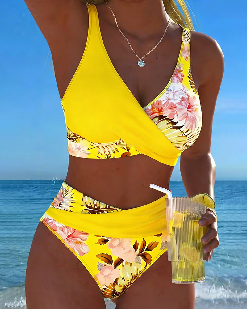Seraphina | Floral Split Bikini