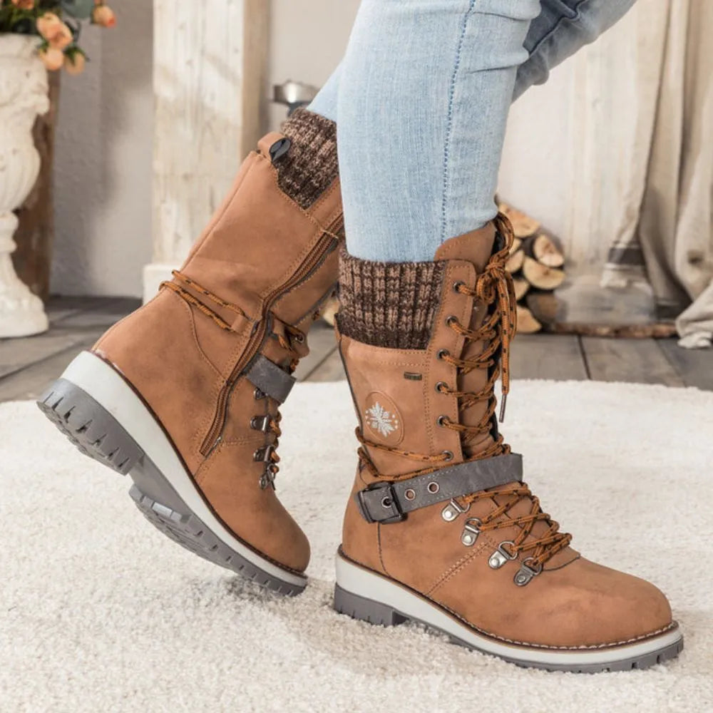 Amara | Knit Cuff Boots