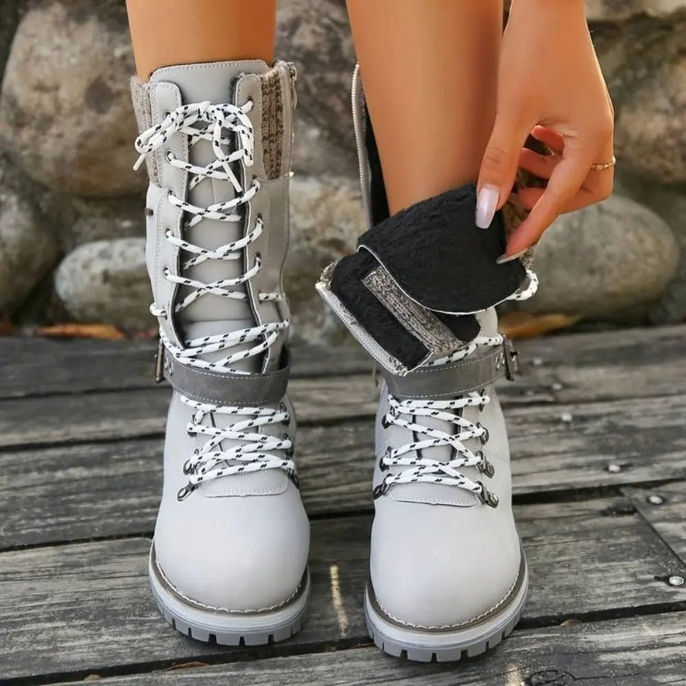 Amara | Knit Cuff Boots