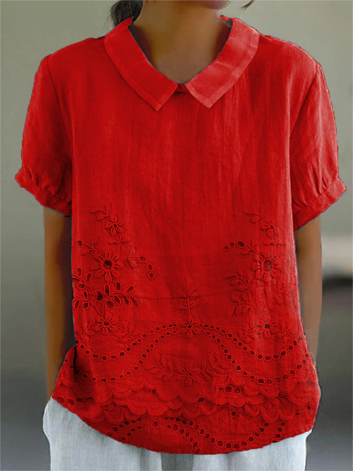Amara | Embroidered Floral Shirt