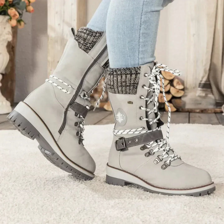 Amara | Knit Cuff Boots