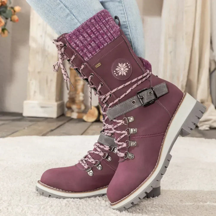 Amara | Knit Cuff Boots