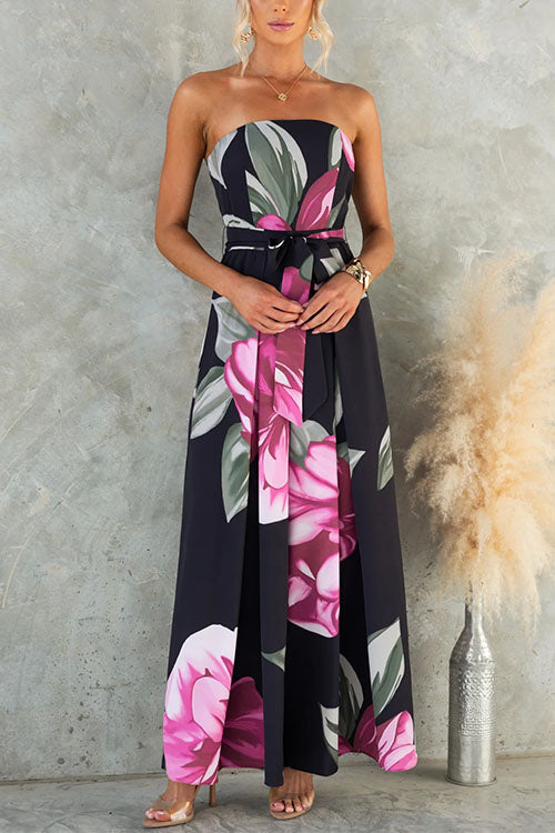 Livia | Floral Wide Leg Jumpsuit