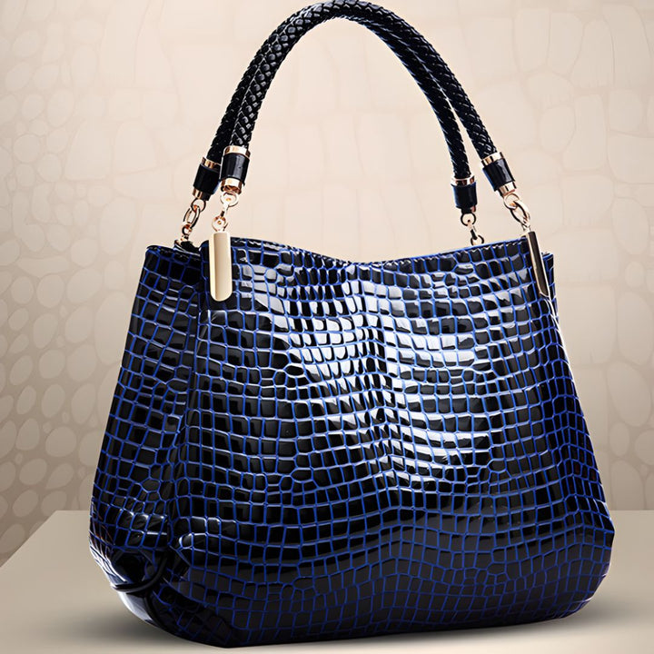 Fiona | Crocodile Shoulder Bag