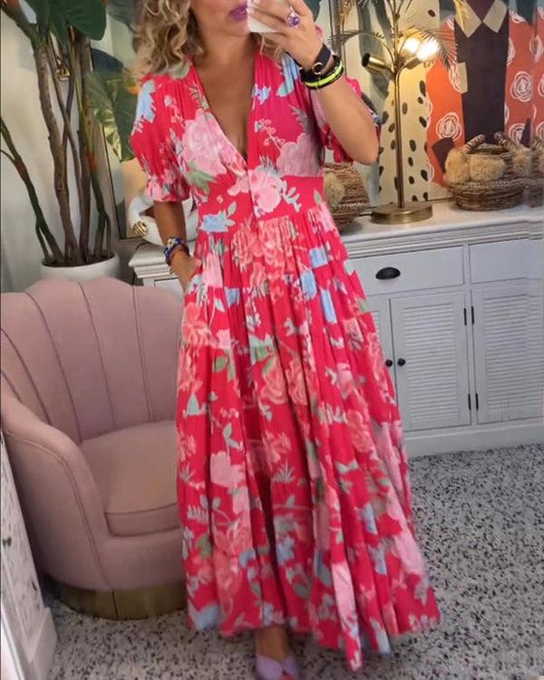 Elara | Floral Maxi Dress