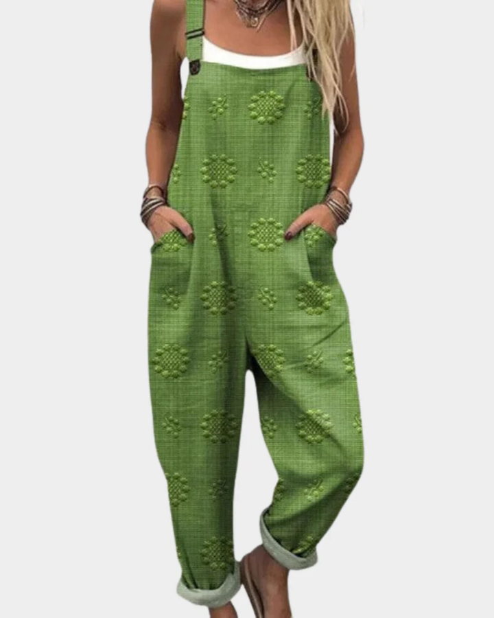 Elara | Floral Overalls