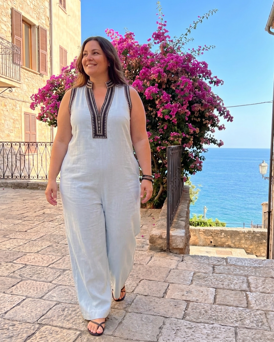 Aurelia | V Neck Jumpsuit