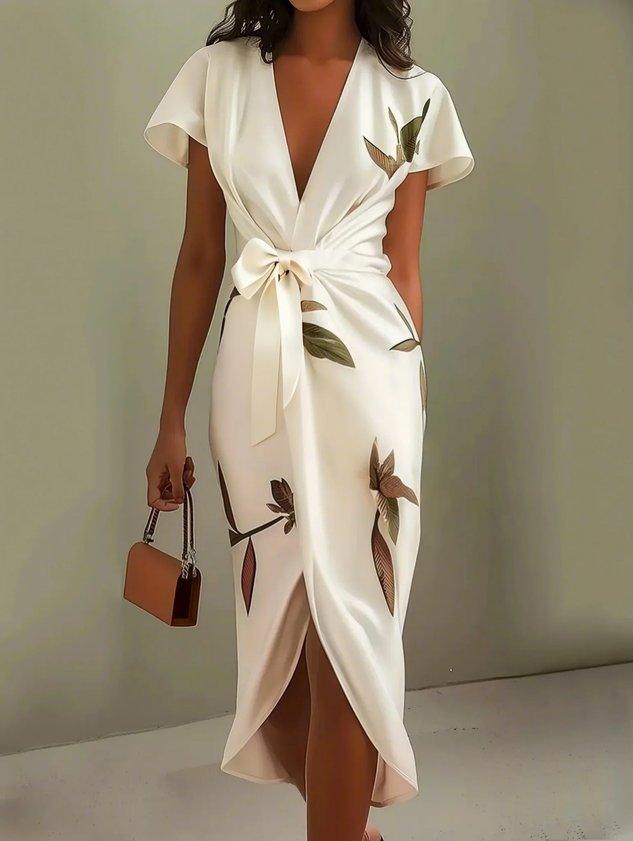 Evelyn | Satin Midi Dress