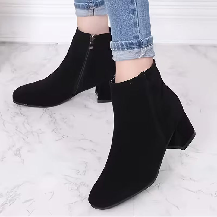 Elara | Block Heel Ankle Boots