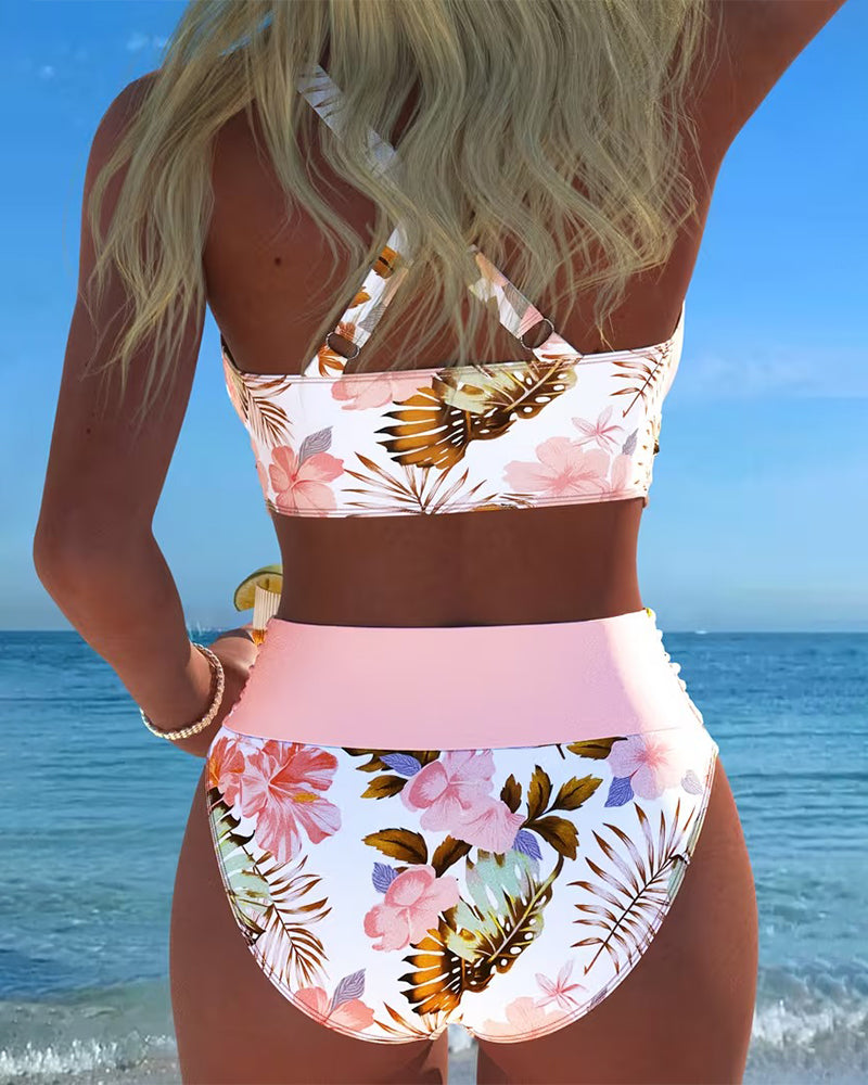 Seraphina | Floral Split Bikini