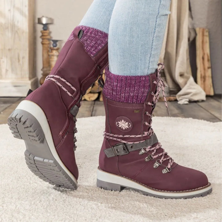 Amara | Knit Cuff Boots
