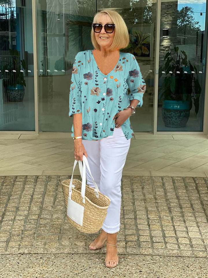 Clara | Button Tunic Top