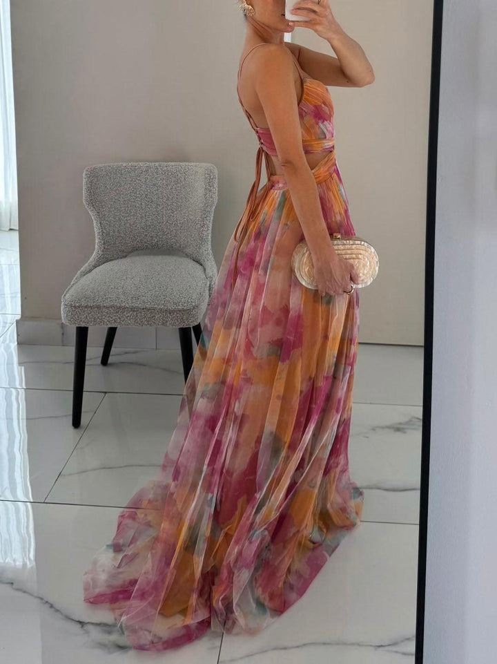 Elowen | Floral V-Neck Maxi
