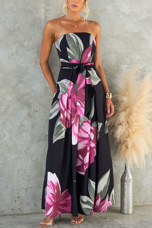 Livia | Floral Wide Leg Jumpsuit