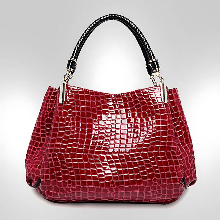Fiona | Crocodile Shoulder Bag