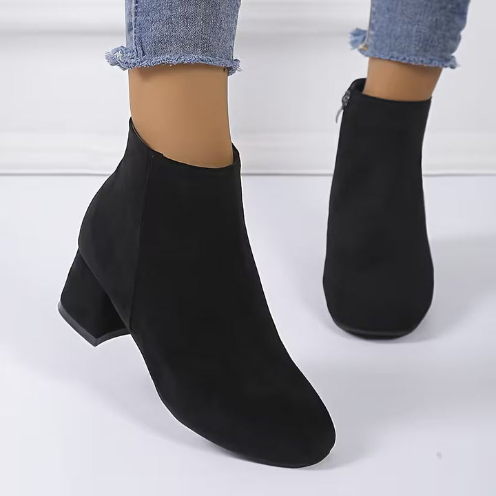 Elara | Block Heel Ankle Boots
