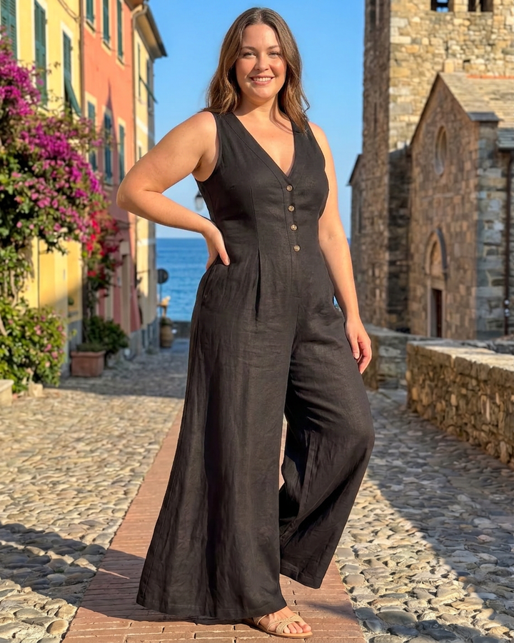 Elowen | Button Front Jumpsuit