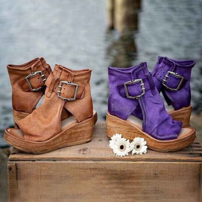 Isolde | Boho Wedge Sandals
