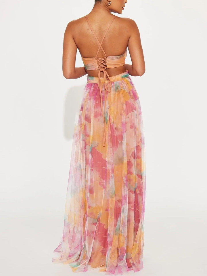 Elowen | Floral V-Neck Maxi