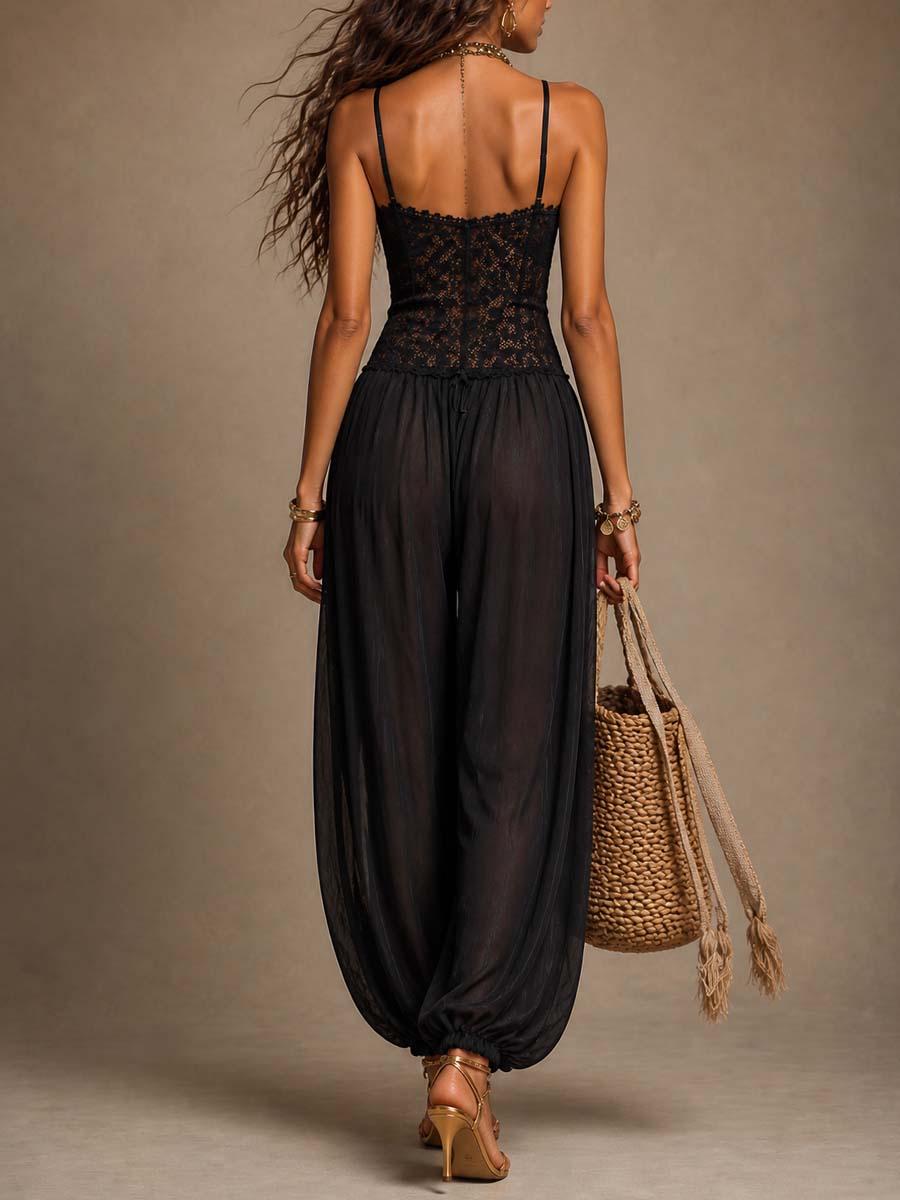 Anouk | Lace Chiffon Jumpsuit