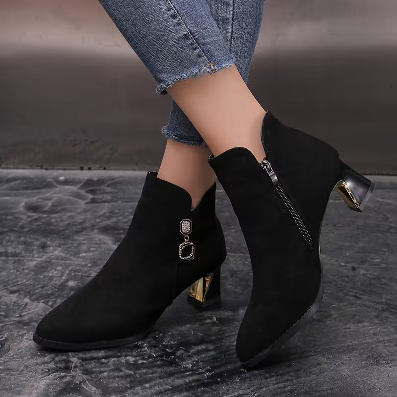 Elowen | Pointed Toe Ankle Boots