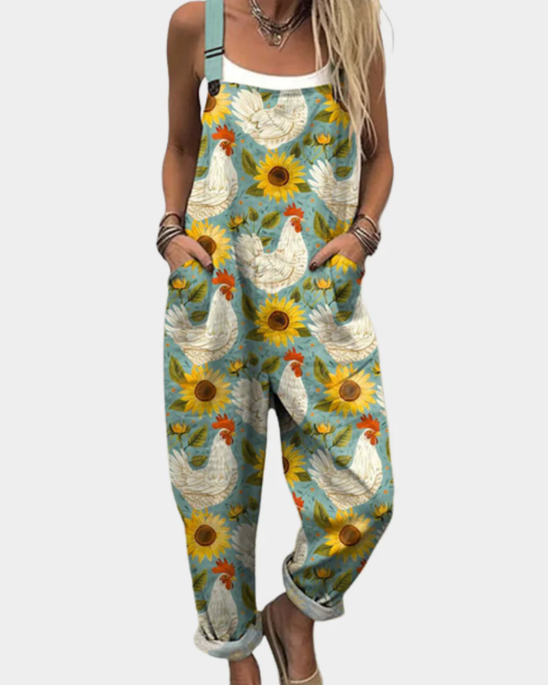 Elara | Floral Overalls