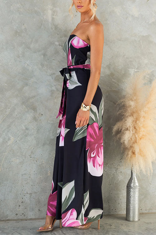 Livia | Floral Wide Leg Jumpsuit