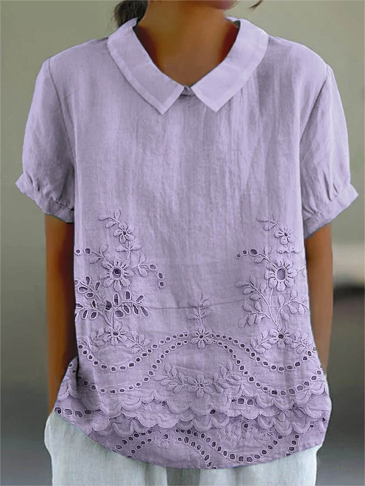 Amara | Embroidered Floral Shirt