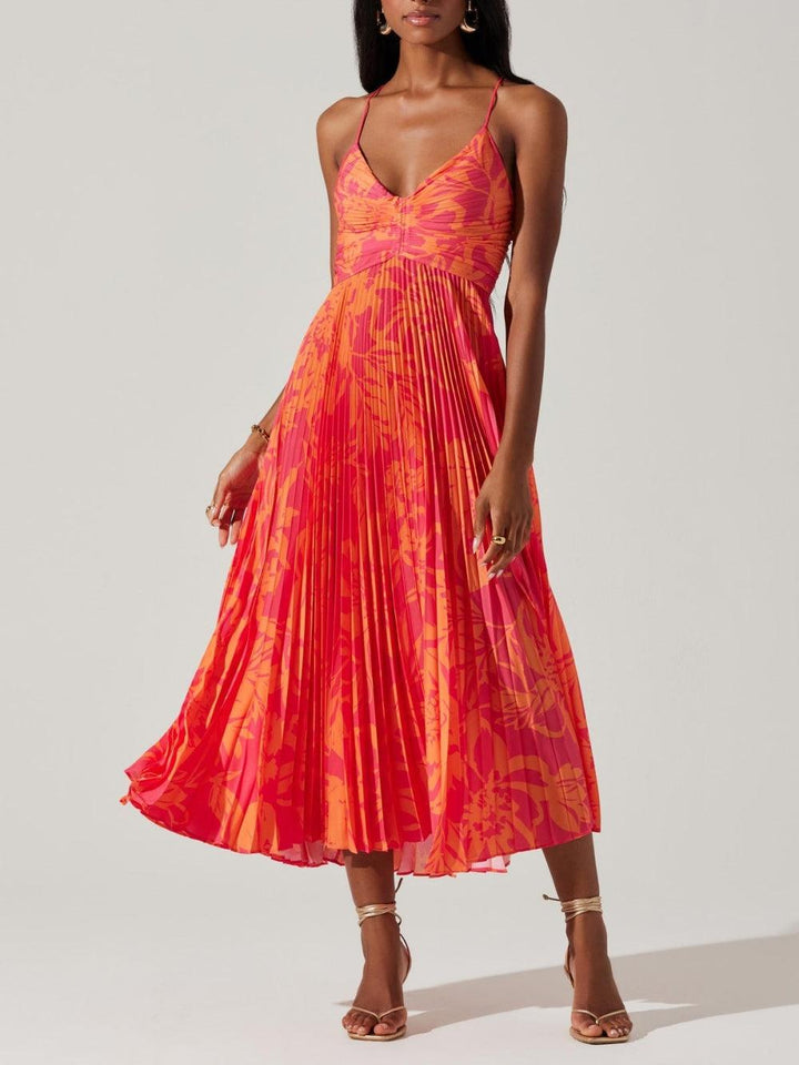 Anneliese | Floral Print Midi Dress