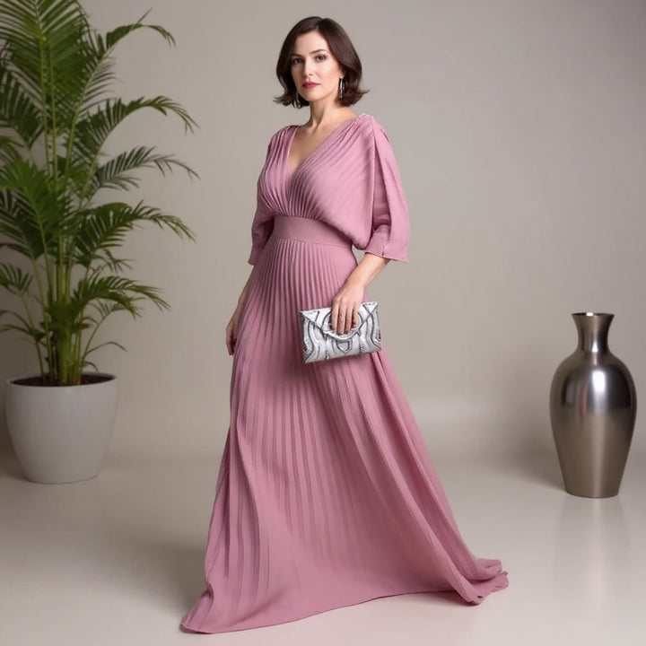 Celeste | Pleated Maxi Dress