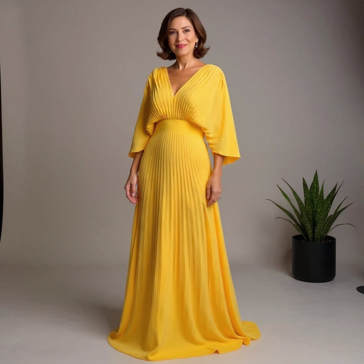 Celeste | Pleated Maxi Dress