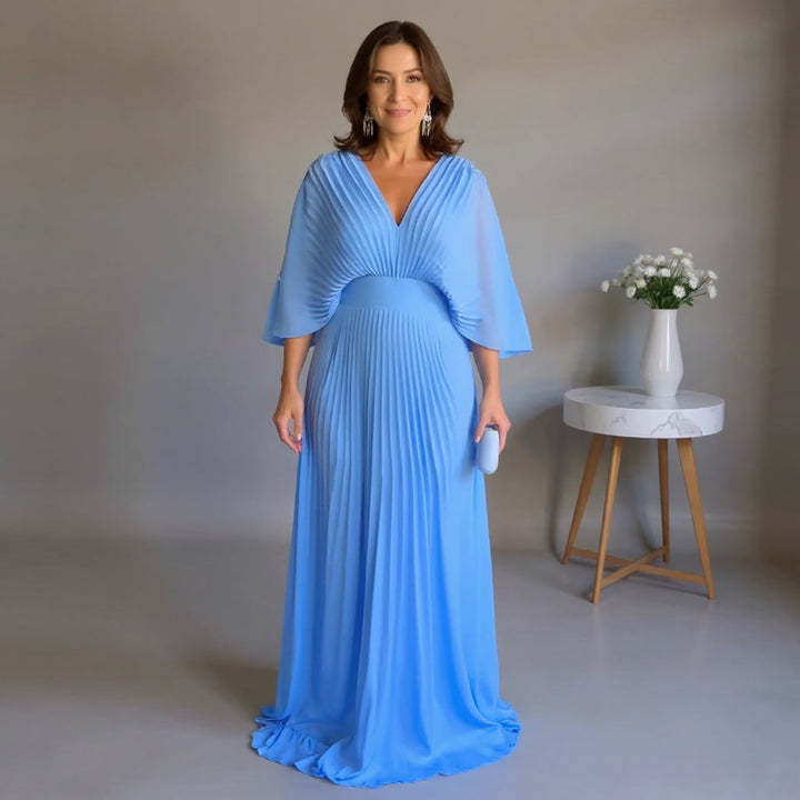Celeste | Pleated Maxi Dress
