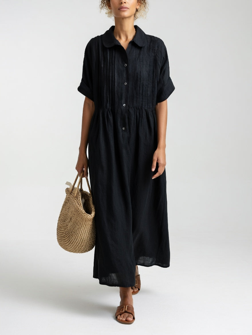 Aria | Linen Shirt Dress